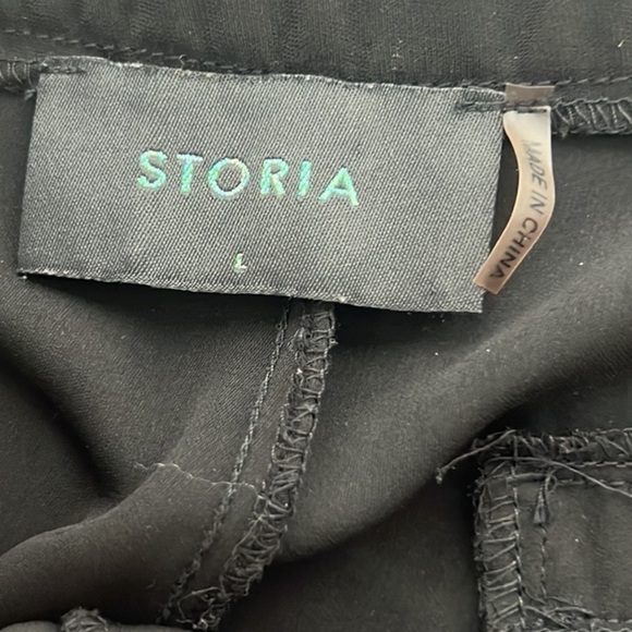 Storia,Black Lightweight Cocktail Pants, Pockets, Side Zip, Excellent Condition - Picture 2 of 10